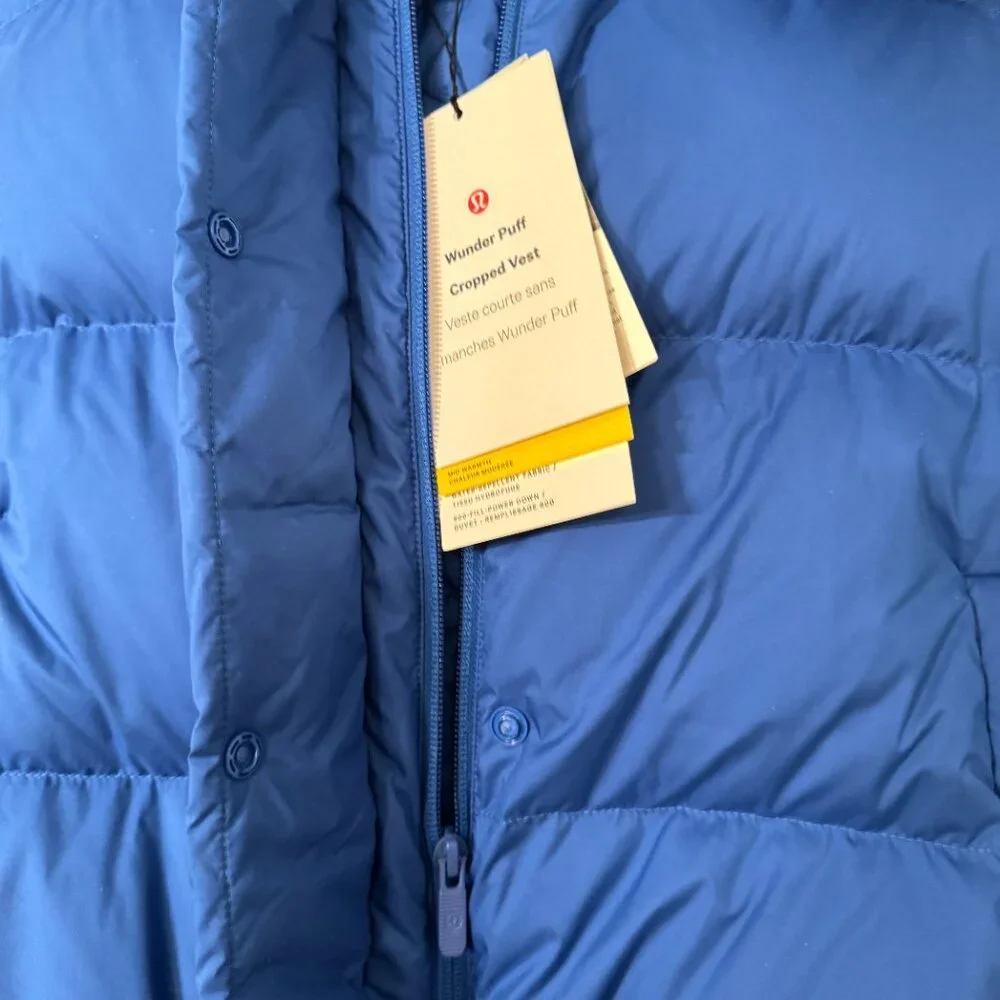 lululemon athletica Blue Puffy Vest